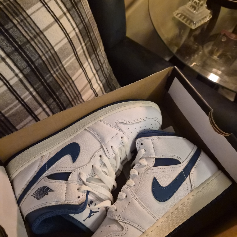 Nike Kids Sneakers White and Blue
